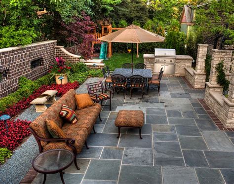 Transform your outdoor dining experience with a stone patio